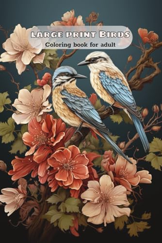 Large Print Birds Coloring Book For Adult: Relaxation And Stress Reliving von Independently published